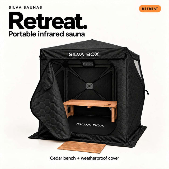 Silva Box Retreat sauna setup