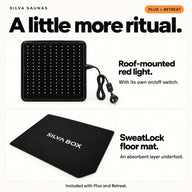 Red light and SweatLock mat