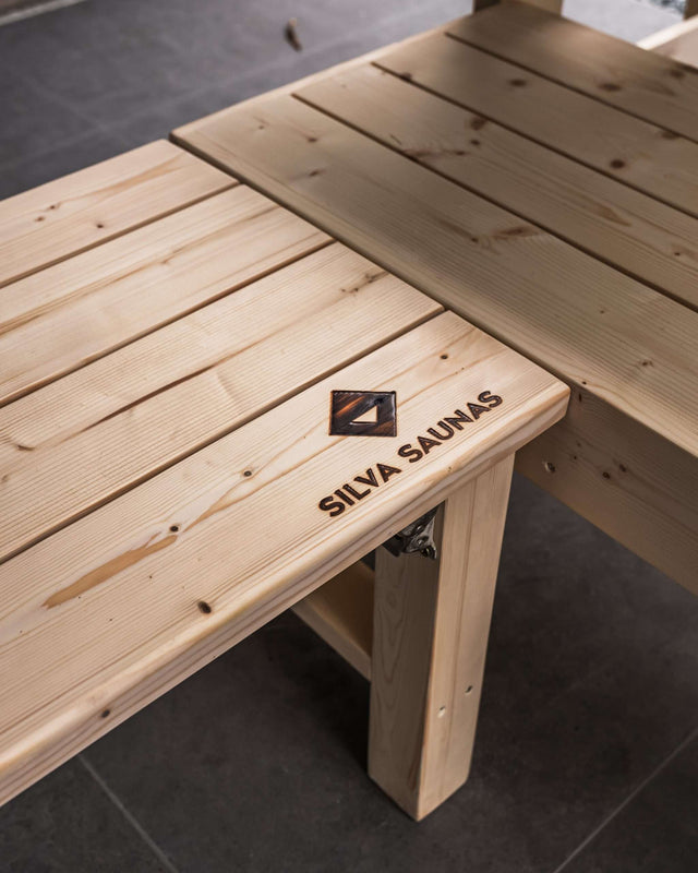 Silva cedar wood sauna benches