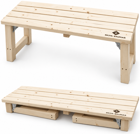 2-person cedar bench
